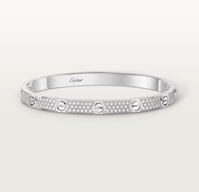 [Liorra]NEW-LOVE-4.8MM-Width Diamond-Studded Bracelet