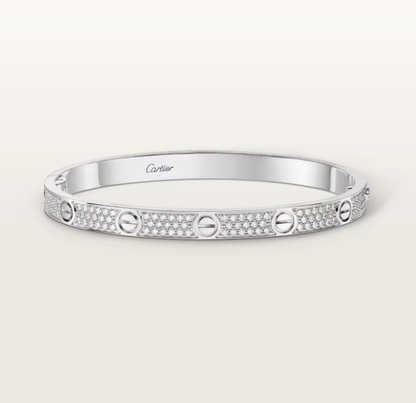 [Liorra]NEW-LOVE-4.8MM-Width Diamond-Studded Bracelet