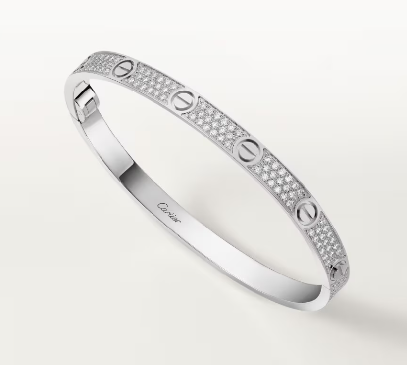 [Liorra]NEW-LOVE-4.8MM-Width Diamond-Studded Bracelet