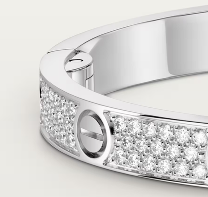 [Liorra]NEW-LOVE-4.8MM-Width Diamond-Studded Bracelet