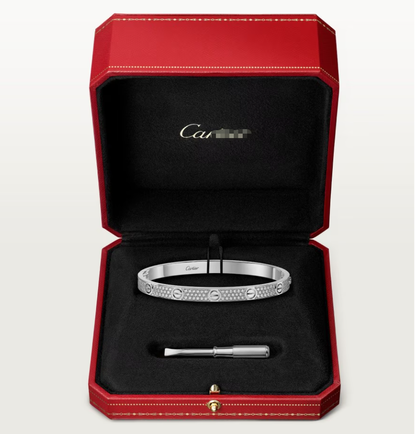 [Liorra]NEW-LOVE-4.8MM-Width Diamond-Studded Bracelet