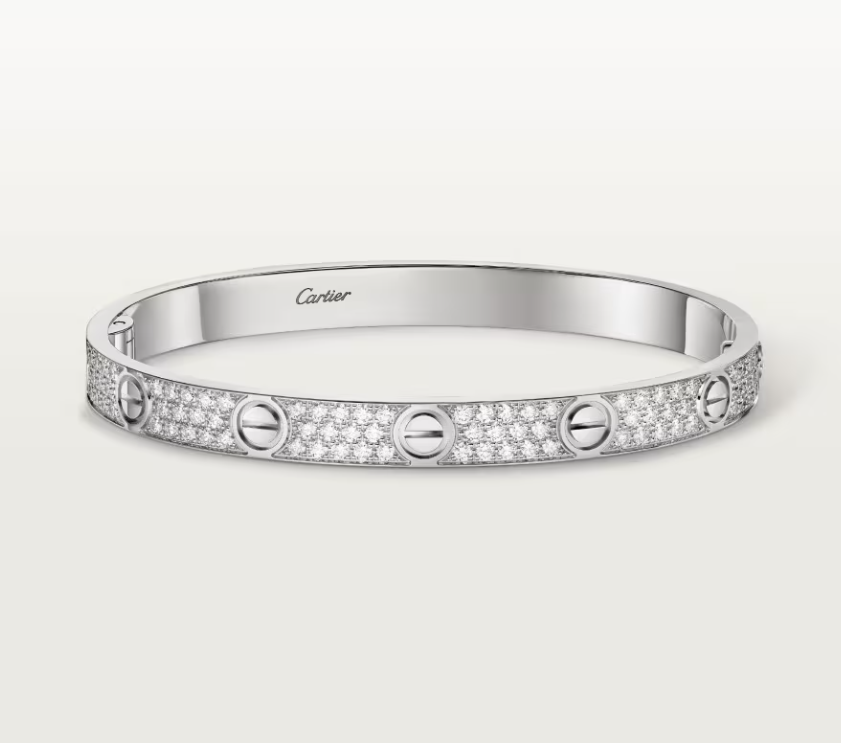 [Liorra]NEW-LOVE-6.1MM-Width Diamond-Studded Bracelet