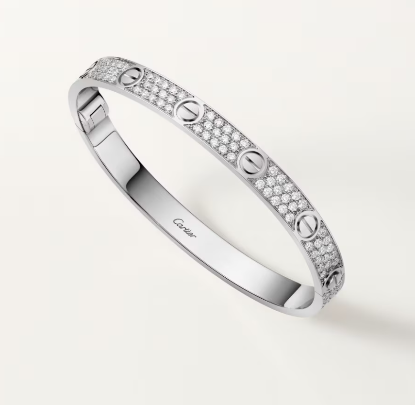 [Liorra]NEW-LOVE-6.1MM-Width Diamond-Studded Bracelet