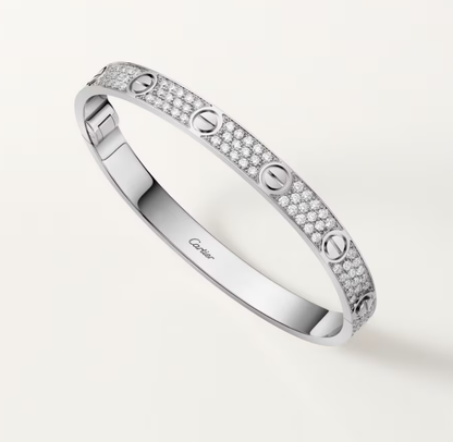 [Liorra]NEW-LOVE-6.1MM-Width Diamond-Studded Bracelet