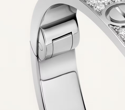 [Liorra]NEW-LOVE-6.1MM-Width Diamond-Studded Bracelet