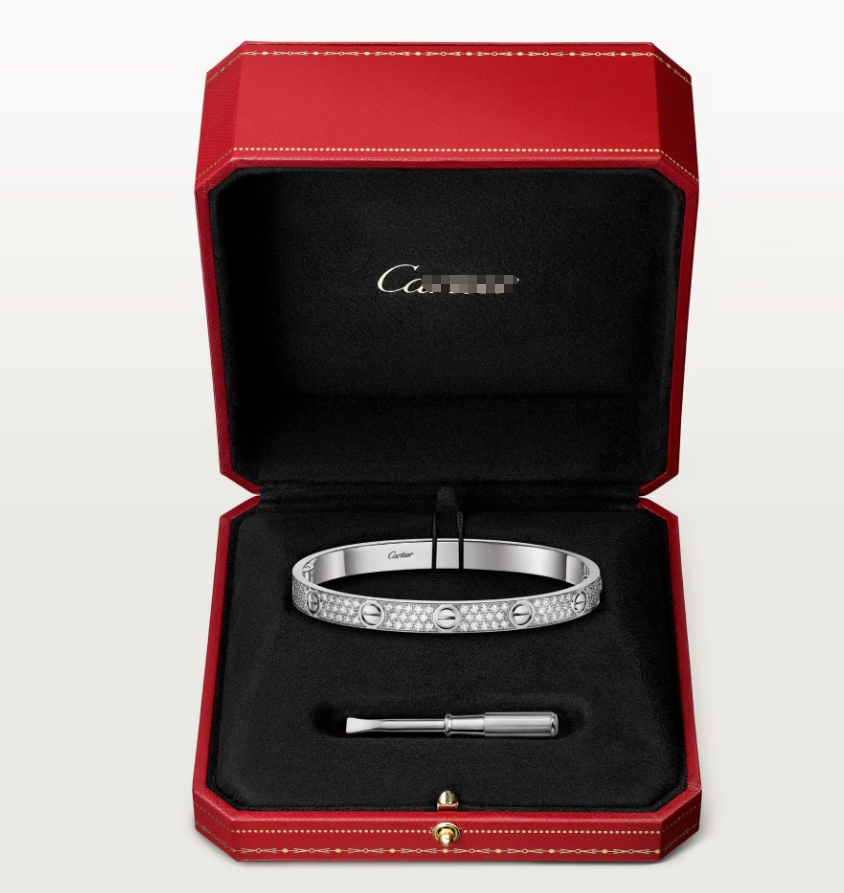 [Liorra]NEW-LOVE-6.1MM-Width Diamond-Studded Bracelet