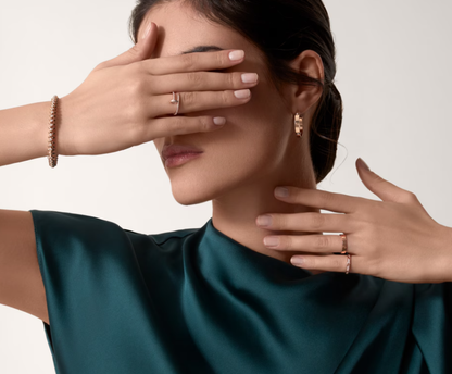 [Liorra]LOVE RING 2.6mm-wide full-diamond ring Liorra Gold