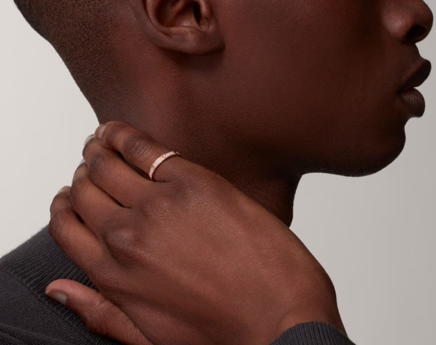 [Liorra]LOVE RING 2.6mm-wide full-diamond ring Liorra Gold
