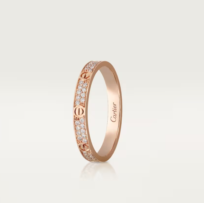 [Liorra]LOVE RING 2.6mm-wide full-diamond ring Liorra Gold