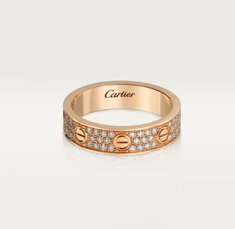 [Liorra]LOVE RING 4mm-wide full-diamond ring Liorra Gold