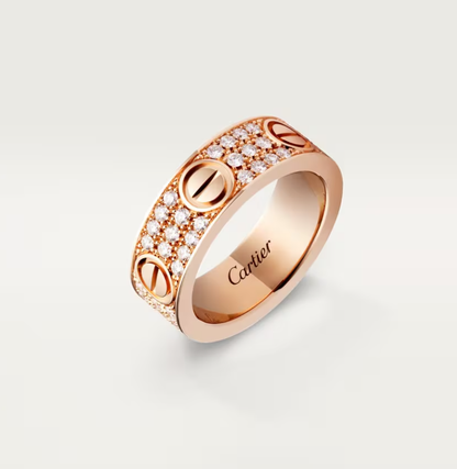 [Liorra]LOVE RING 6.5mm-wide full-diamond ring Liorra Gold