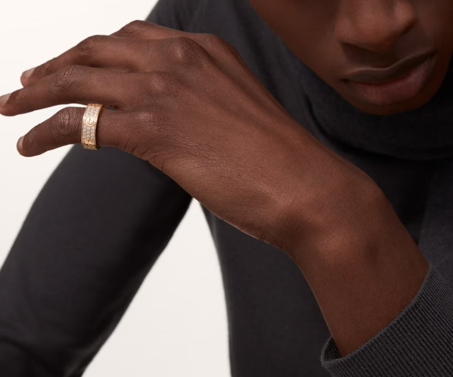 [Liorra]LOVE RING 6.5mm-wide full-diamond ring Liorra Gold