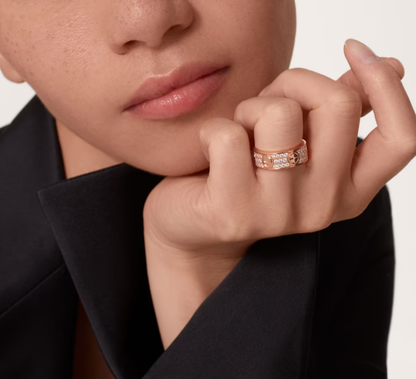 [Liorra]LOVE RING 6.5mm-wide full-diamond ring Liorra Gold
