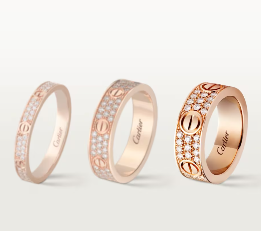 [Liorra]LOVE RING 6.5mm-wide full-diamond ring Liorra Gold