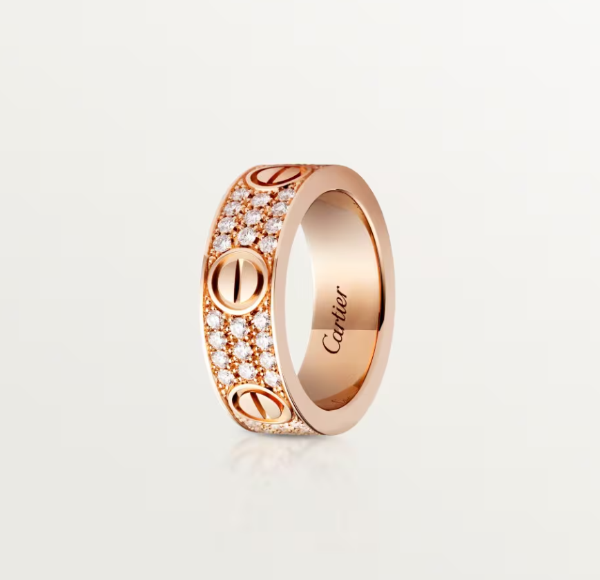 [Liorra]LOVE RING 6.5mm-wide full-diamond ring Liorra Gold