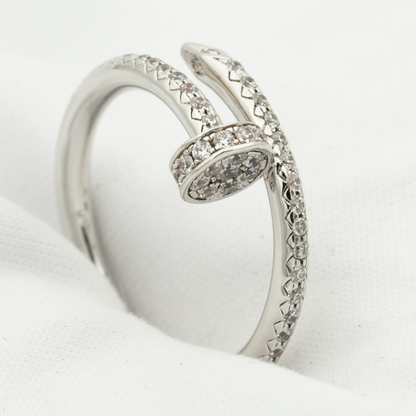 [Liorra]JUSTE RING 1.8MM SILVER DIAMONDS