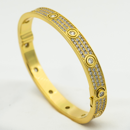 [Liorra]LOVE BRACELET 6.1MM DIAMOND-PAVED 10 BIG DIAMONDS