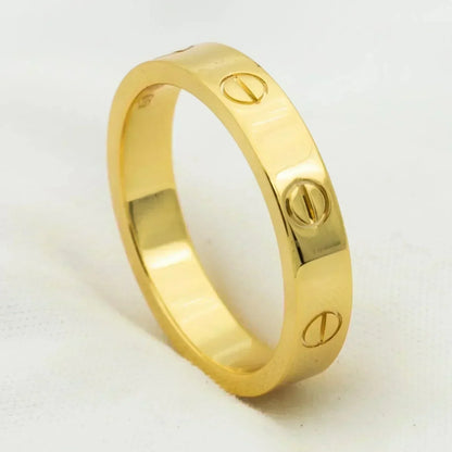 [Liorra]LOVE RING 4MM 1 DIAMOND GOLD