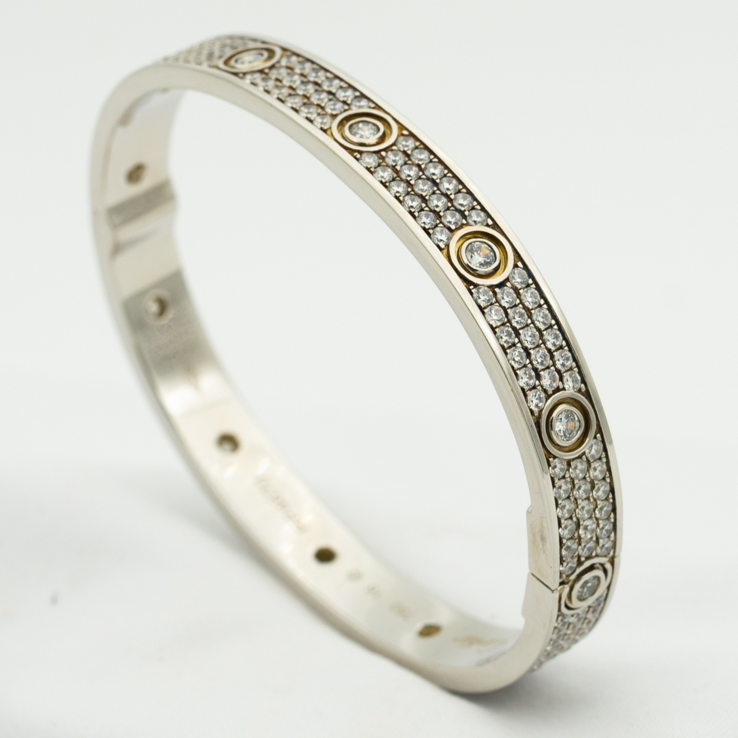 [Liorra]LOVE BRACELET 6.1MM DIAMOND-PAVED 10 BIG DIAMONDS