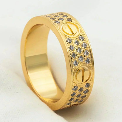 [Liorra]LOVE RING 5.5MM DIAMONDS PAVED