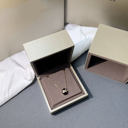 [Liorra]JEUX DE PINK GOLD DIAMOND NECKLACE