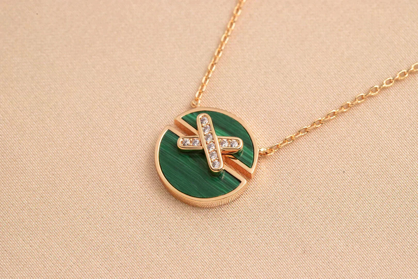 [Liorra]JEUX DE Liorra GOLD DIAMOND NECKLACE