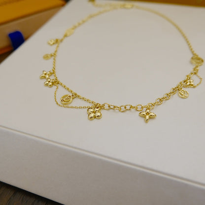 [Liorra]BLOOMING SUPPLE NECKLACE BRASS