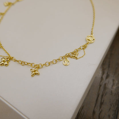 [Liorra]BLOOMING SUPPLE NECKLACE BRASS