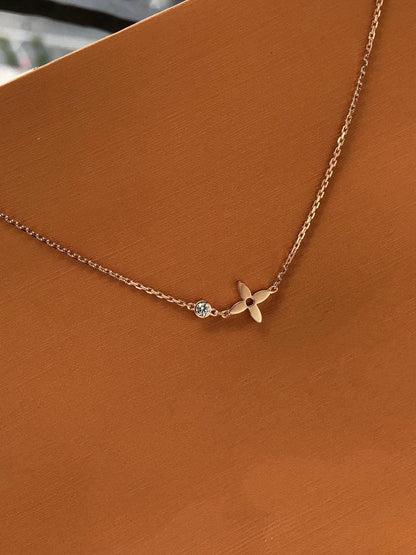 [Liorra]BLOSSOM PENDANT PINK GOLD AND DIAMOND
