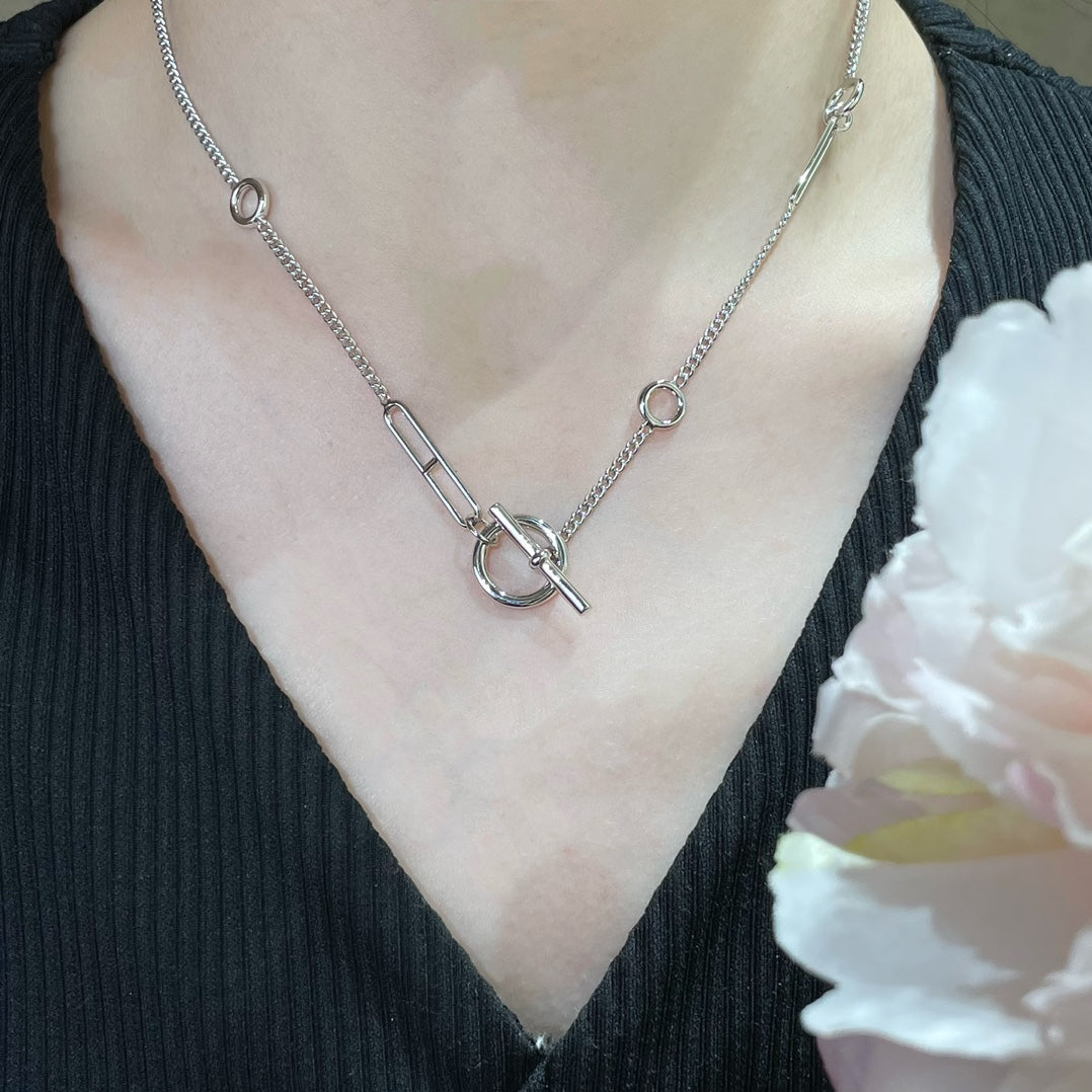 [Liorra]HM STERLING CHAINE D'ANCRE HEART