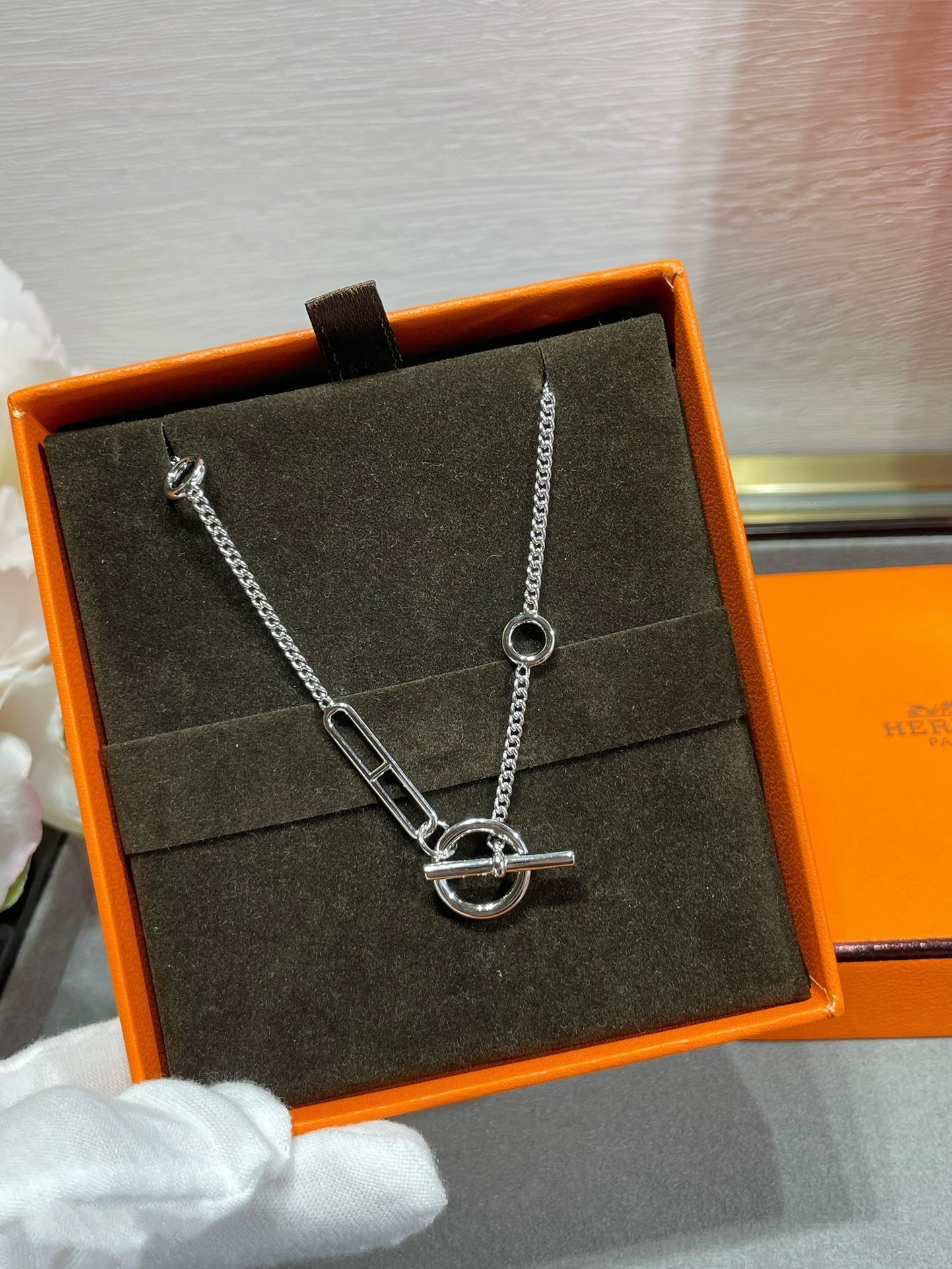 [Liorra]HM STERLING CHAINE D'ANCRE HEART