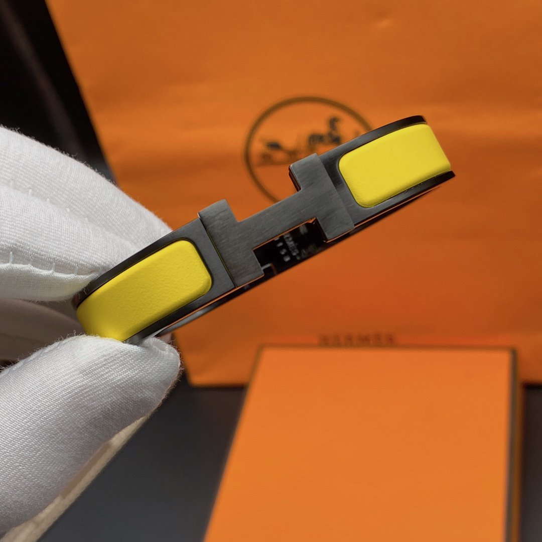 [Liorra]CLIC HM SO BLACK YELLOW BRACELET