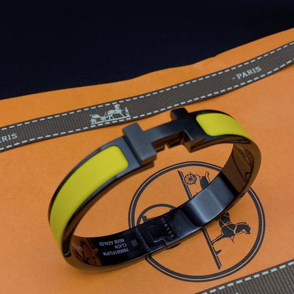 [Liorra]CLIC HM SO BLACK YELLOW BRACELET