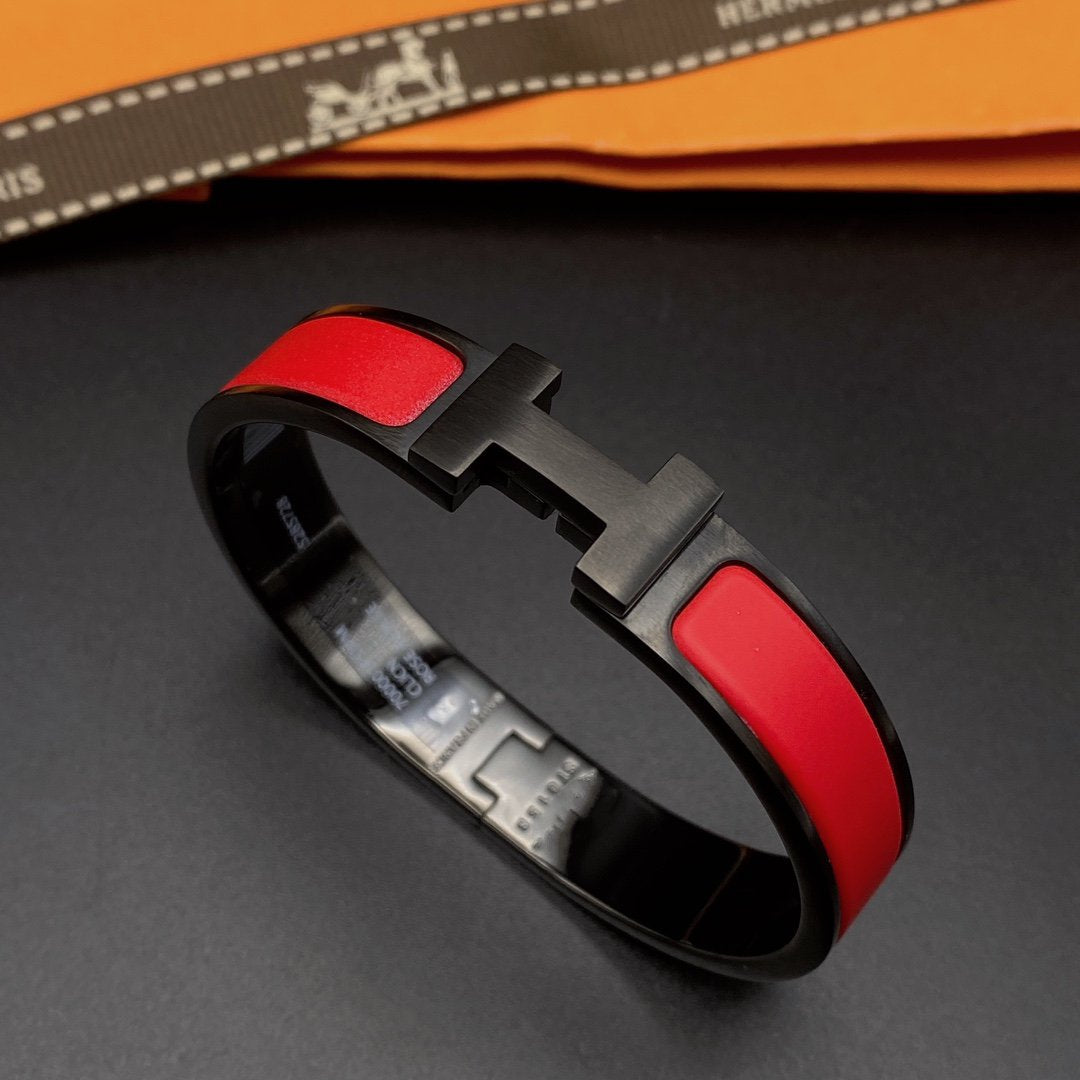 [Liorra]CLIC HM SO BLACK RED BRACELET