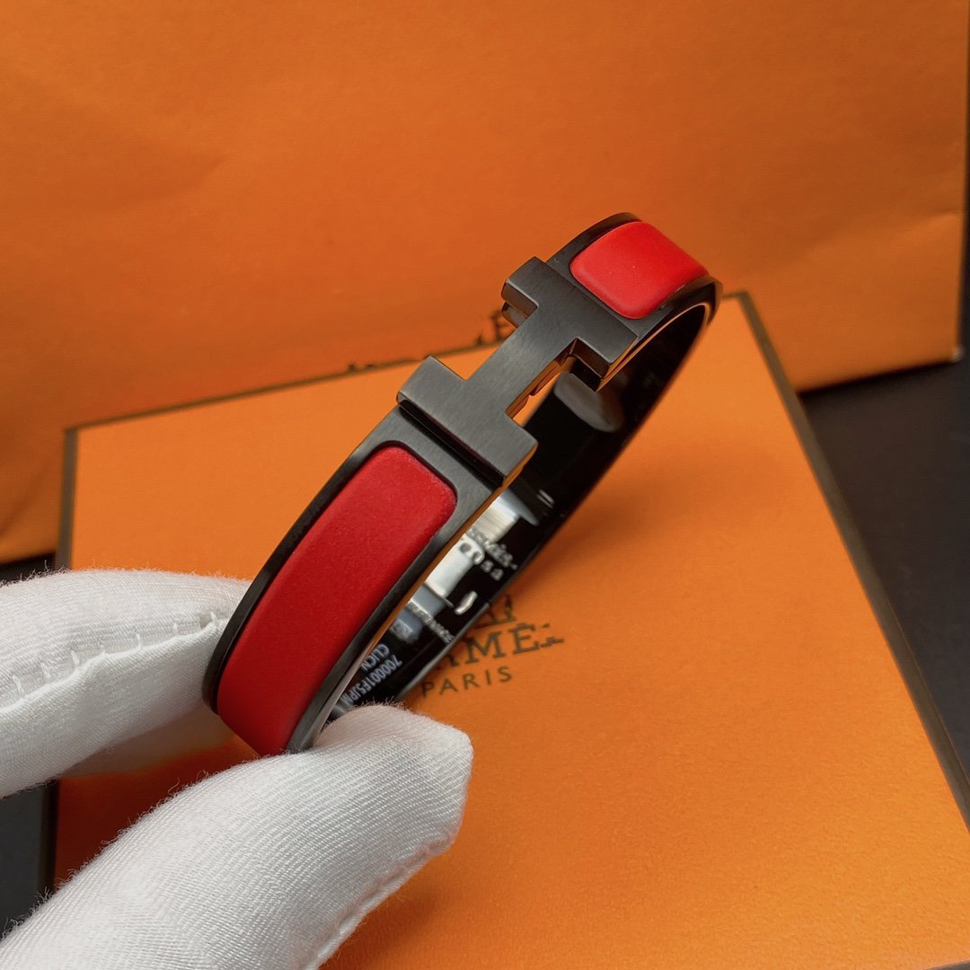 [Liorra]CLIC HM SO BLACK RED BRACELET