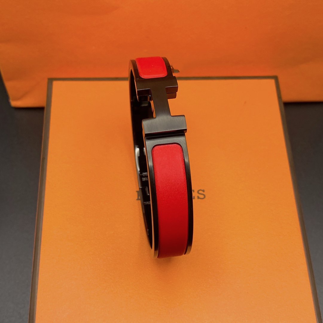 [Liorra]CLIC HM SO BLACK RED BRACELET