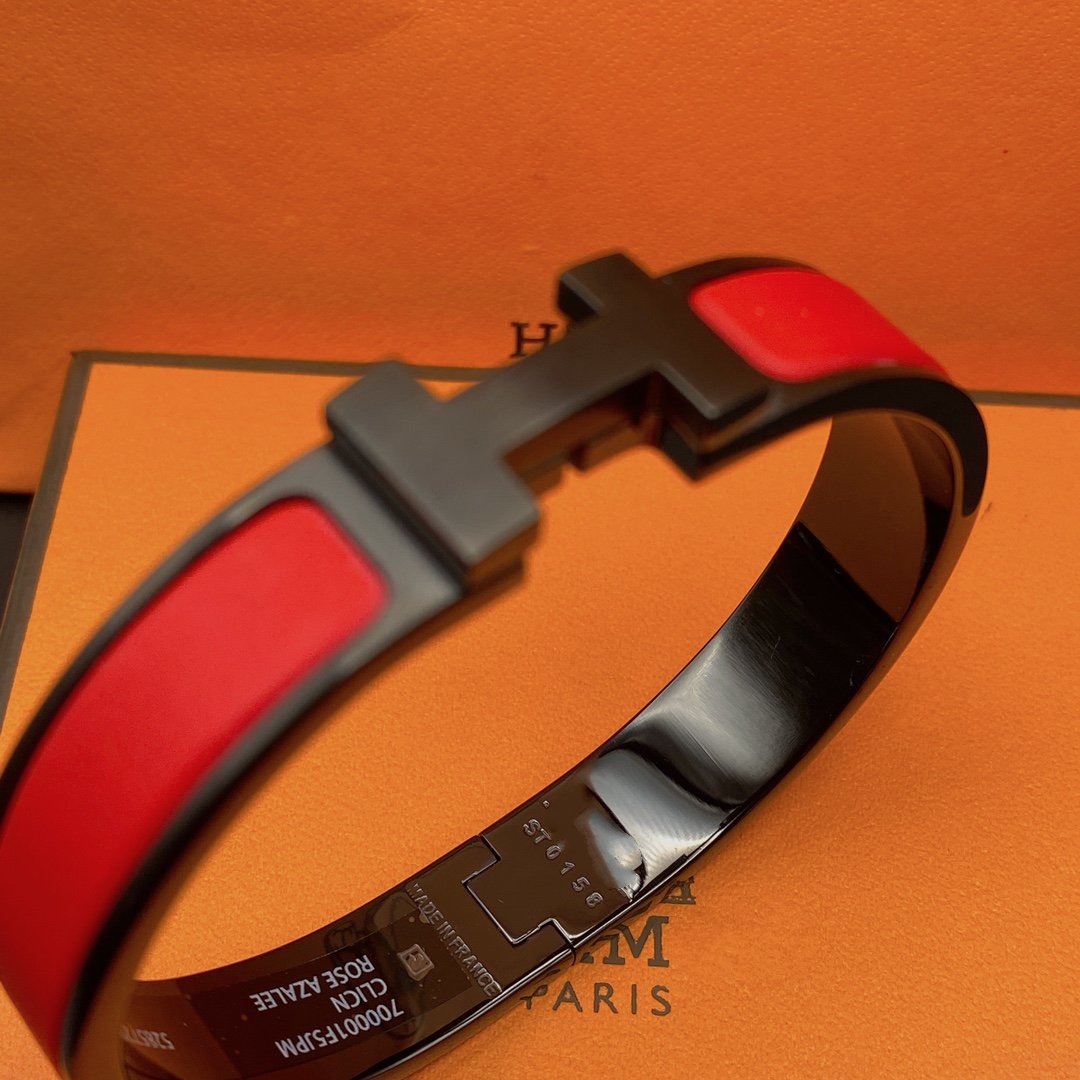 [Liorra]CLIC HM SO BLACK RED BRACELET