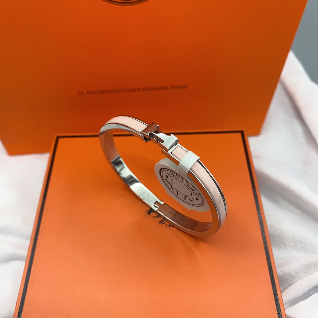 [Liorra]CLASSIC HM CLIC  PINK 8MM ENAMEL BRACELET
