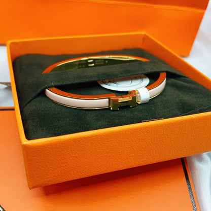 [Liorra]CLASSIC HM CLIC  PINK 8MM ENAMEL BRACELET