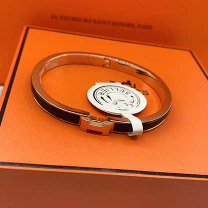 [Liorra]CLASSIC HM CLIC BLACK 8MM ENAMEL BRACELET