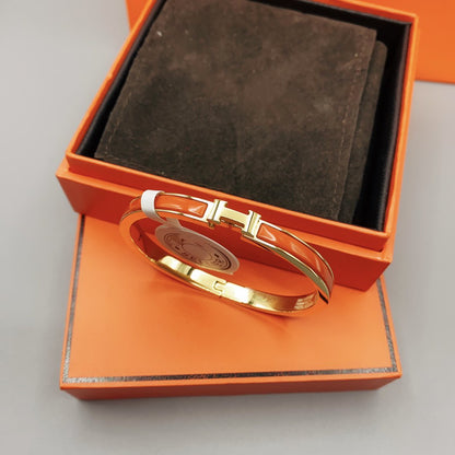 [Liorra]CLASSIC HM CLIC RED 8MM ENAMEL BRACELET