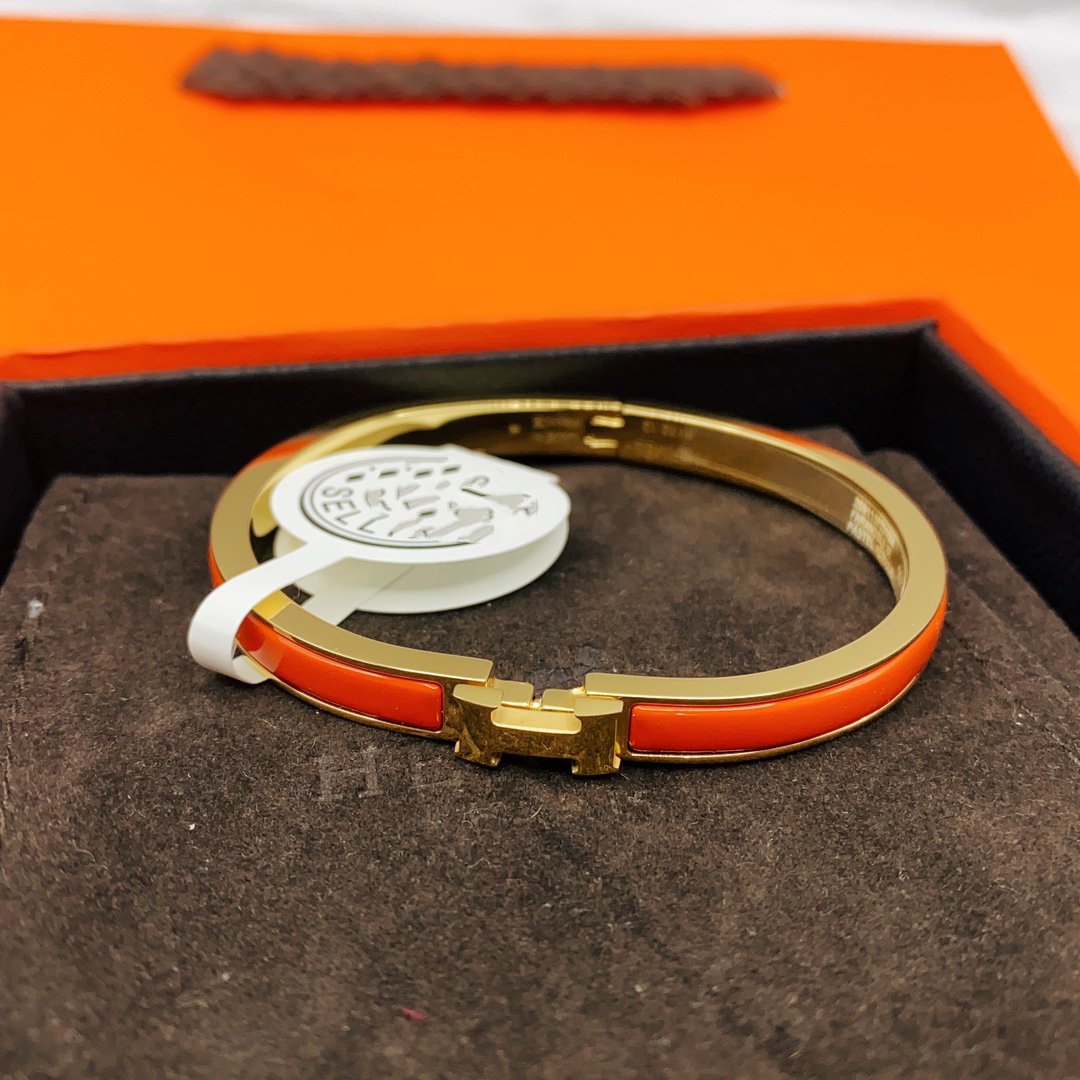 [Liorra]CLASSIC HM CLIC RED 8MM ENAMEL BRACELET