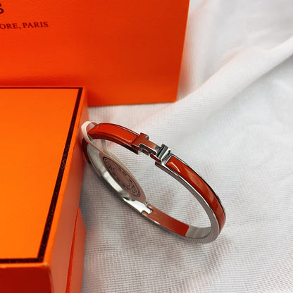 [Liorra]CLASSIC HM CLIC RED 8MM ENAMEL BRACELET