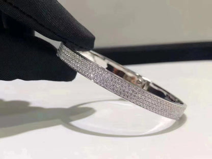 [Liorra]HM KELLY BRACELET IN SILVER AND FULL PAVE DIAMOND
