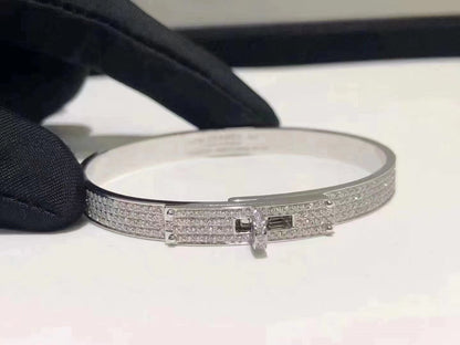 [Liorra]HM KELLY BRACELET IN SILVER AND FULL PAVE DIAMOND