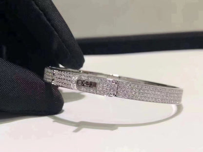 [Liorra]HM KELLY BRACELET IN SILVER AND FULL PAVE DIAMOND