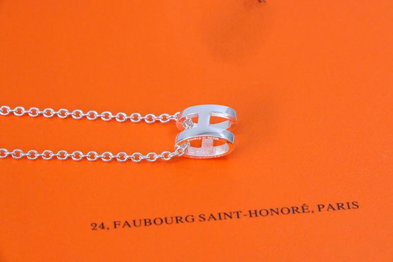 [Liorra]HM NECKLACE H LETTER OVAL SERIES