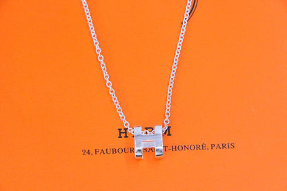 [Liorra]HM NECKLACE H LETTER OVAL SERIES