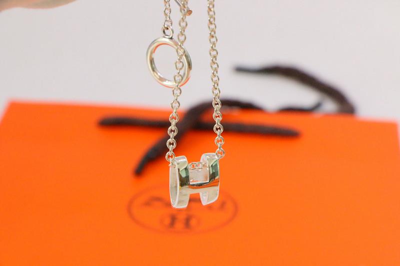 [Liorra]HM NECKLACE H LETTER OVAL SERIES
