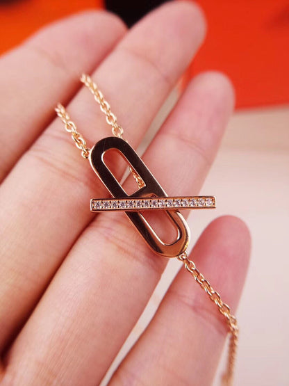 [Liorra]HM FIRE PIG NOSE NECKLACE TRENDY STREET